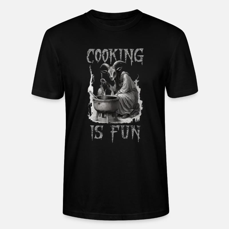 Cuisiner est Fun Goth - T-shirt bio CRAFTER Stanley Stella Unisexe - noir