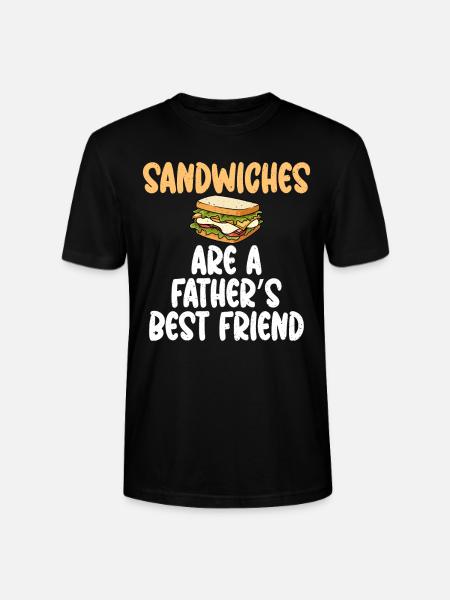 Sandwich Lover Gift - Stanley/Stella CRAFTER Unisex Organic T-Shirt - black