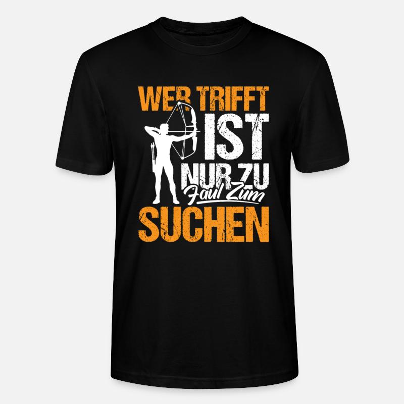 Bogenschießen - Stanley/Stella Unisex Bio-T-Shirt CRAFTER - Schwarz