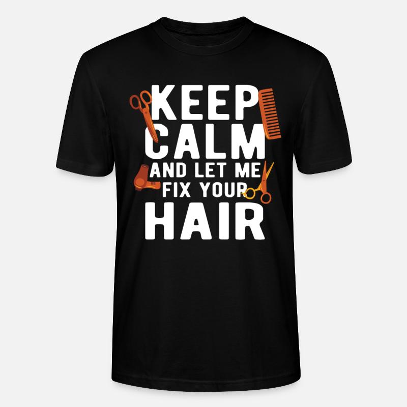 Coiffeur Coiffeur Coiffeur Coiffeur - T-shirt bio CRAFTER Stanley Stella Unisexe - noir