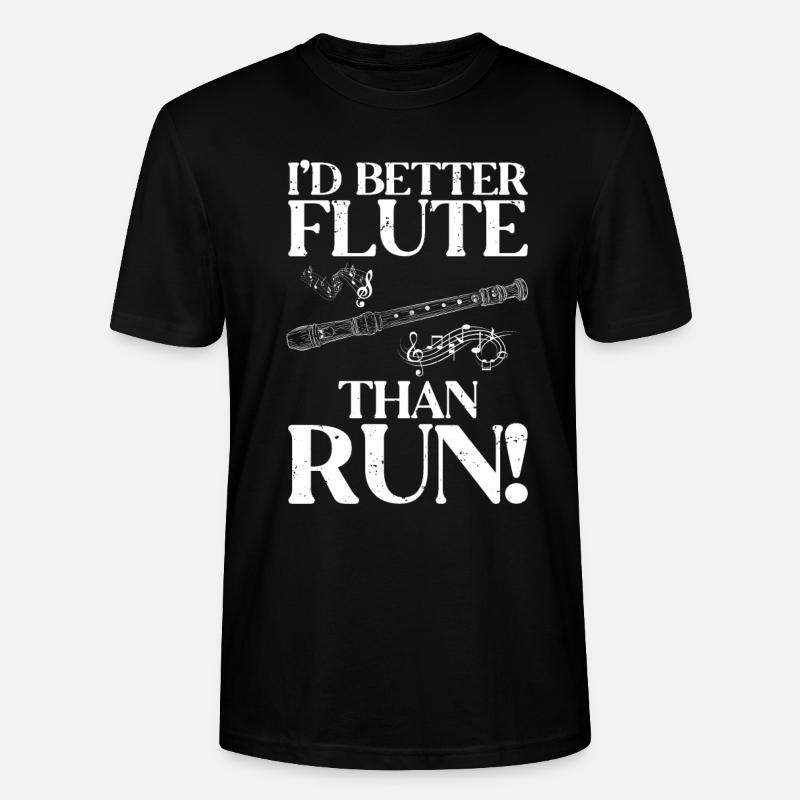 Flöte - Stanley/Stella Unisex Bio-T-Shirt CRAFTER - Schwarz