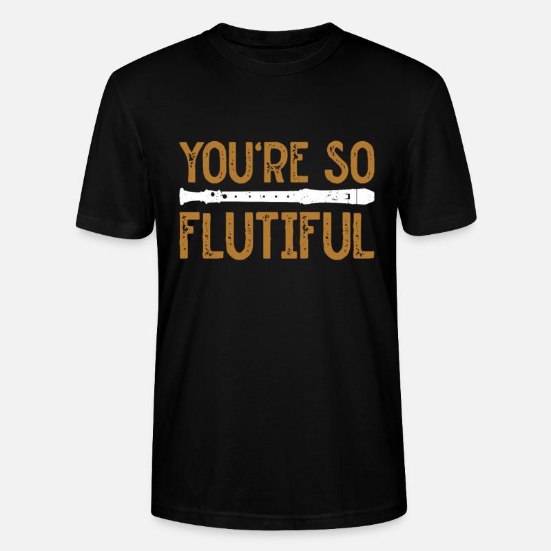 Flöte - Stanley/Stella Unisex Bio-T-Shirt CRAFTER - Schwarz