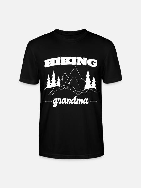 Lustiges Oma Outdoor Outfit für Wanderer - Stanley/Stella Unisex Bio-T-Shirt CRAFTER - Schwarz