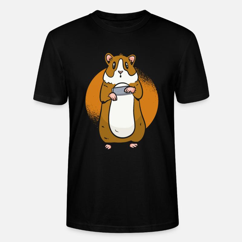 Hamster Harmonica - Harmonica Player - Stanley/Stella CRAFTER Unisex Organic T-Shirt - black