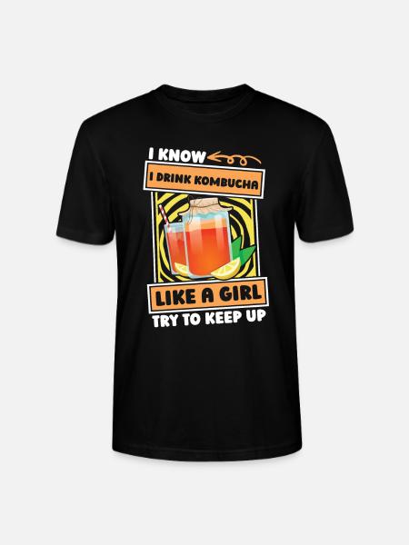 Kombucha Mädchen - Stanley/Stella Unisex Bio-T-Shirt CRAFTER - Schwarz