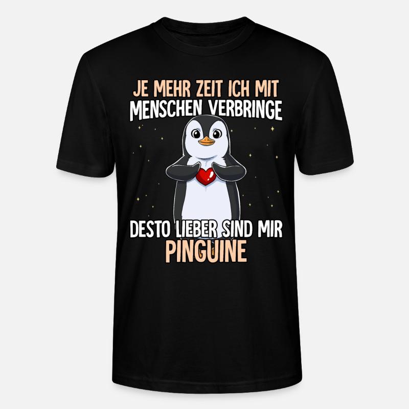 Pinguin - Stanley/Stella Unisex Bio-T-Shirt CRAFTER - Schwarz