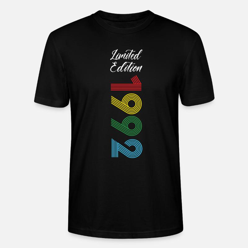 Édition limitée 1992 - T-shirt bio CRAFTER Stanley Stella Unisexe - noir