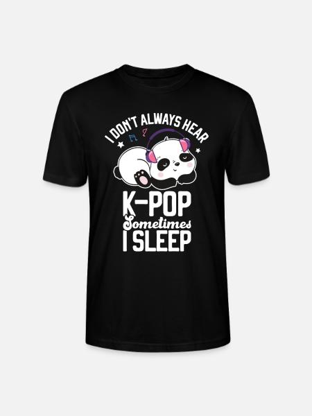 K-Pop Panda - Stanley/Stella CRAFTER Unisex Organic T-Shirt - black