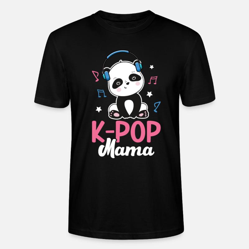 K-Pop Panda - Stanley/Stella Unisex Bio-T-Shirt CRAFTER - Schwarz