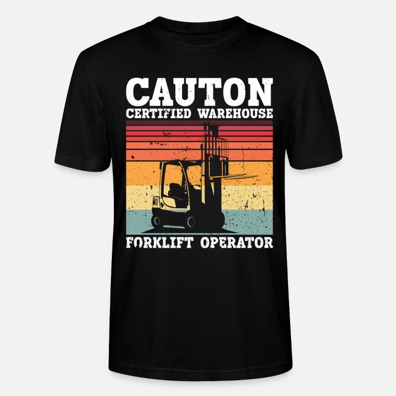 Gabelstaplerfahrer - Stanley/Stella Unisex Bio-T-Shirt CRAFTER - Schwarz