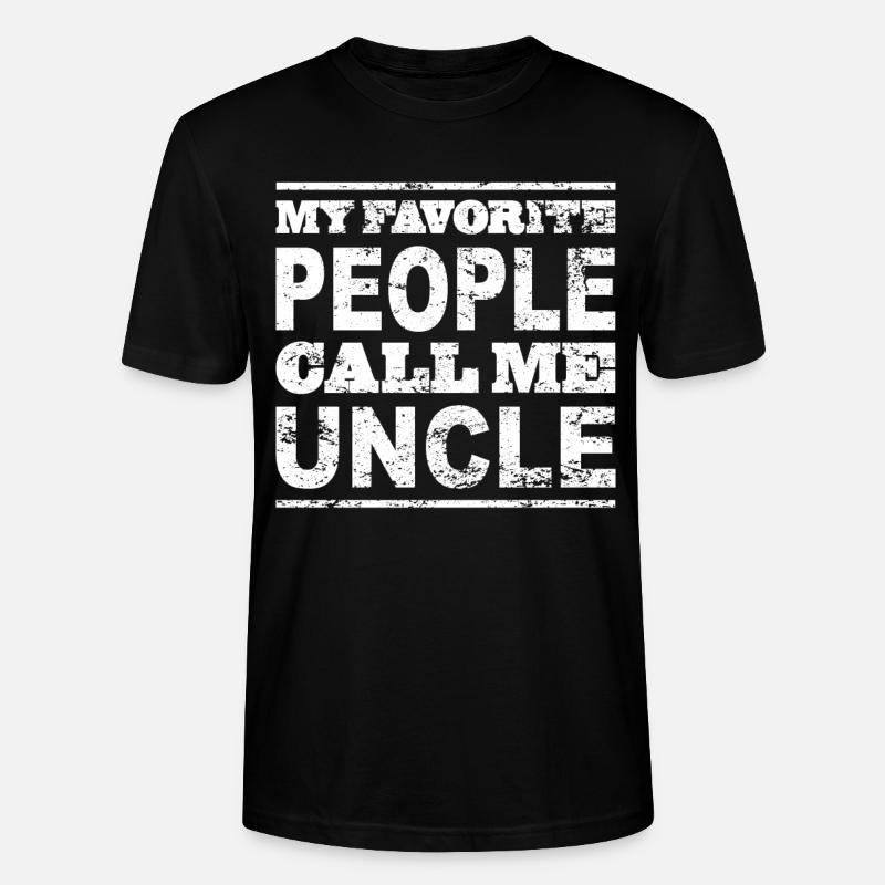 Onkel Neffe Nichte Geschenkidee Spruch - Stanley/Stella Unisex Bio-T-Shirt CRAFTER - Schwarz