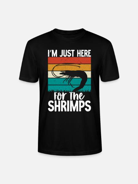 Shrimp Lover Gift - Stanley/Stella CRAFTER Unisex Organic T-Shirt - black