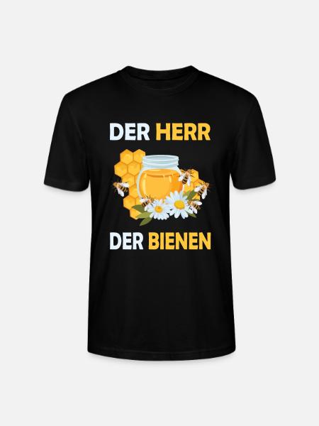 Bienenzucht und Honig - Stanley/Stella Unisex Bio-T-Shirt CRAFTER - Schwarz