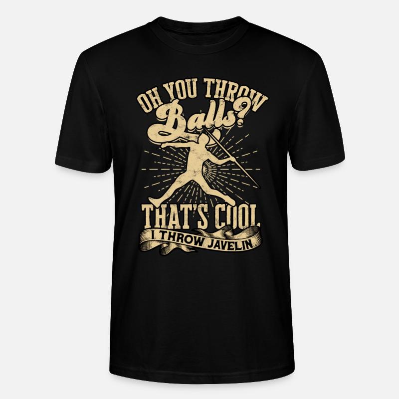 Speer lance des œuvres d’athlétisme - T-shirt bio CRAFTER Stanley Stella Unisexe - noir