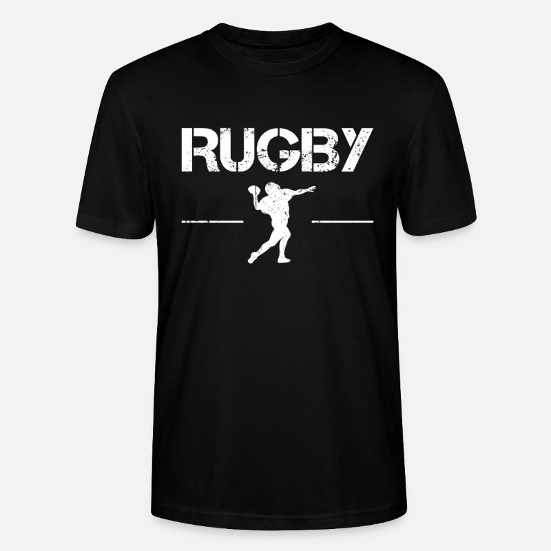 Rugby - Stanley/Stella CRAFTER Unisex Organic T-Shirt - black