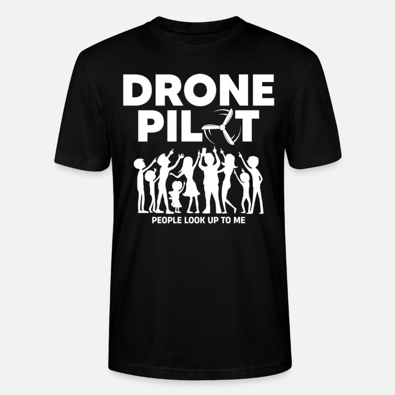 Drones, drones, drones volants - T-shirt bio CRAFTER Stanley Stella Unisexe - noir