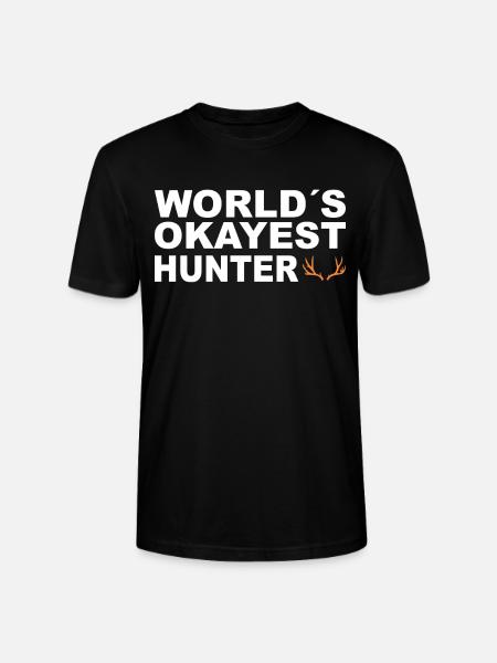 Jäger Jagt.Hirsch Geschenkidee - Stanley/Stella Unisex Bio-T-Shirt CRAFTER - Schwarz