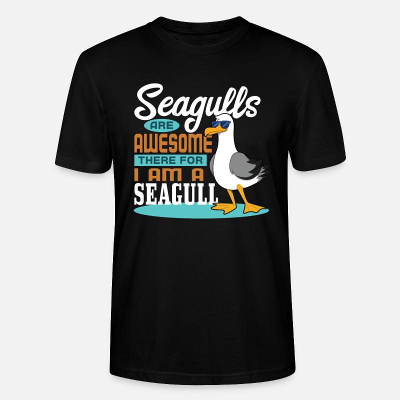 Mouette - T-shirt bio CRAFTER Stanley Stella Unisexe - noir