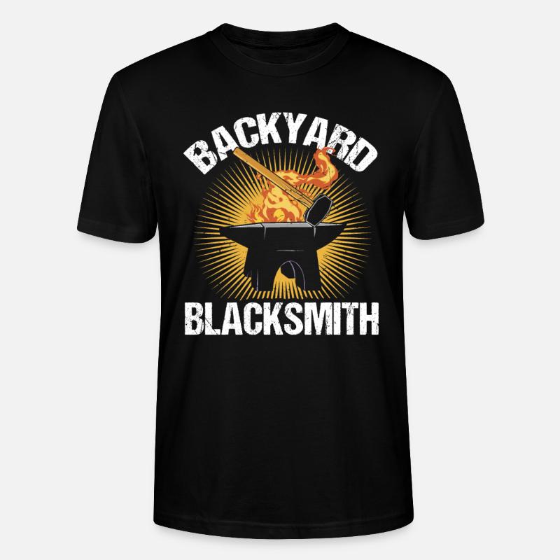 Backyard Blacksmith Amboss Schmied - Stanley/Stella Unisex Bio-T-Shirt CRAFTER - Schwarz