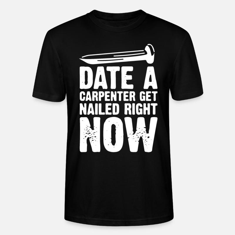 Charpentier, charpentier - T-shirt bio CRAFTER Stanley Stella Unisexe - noir