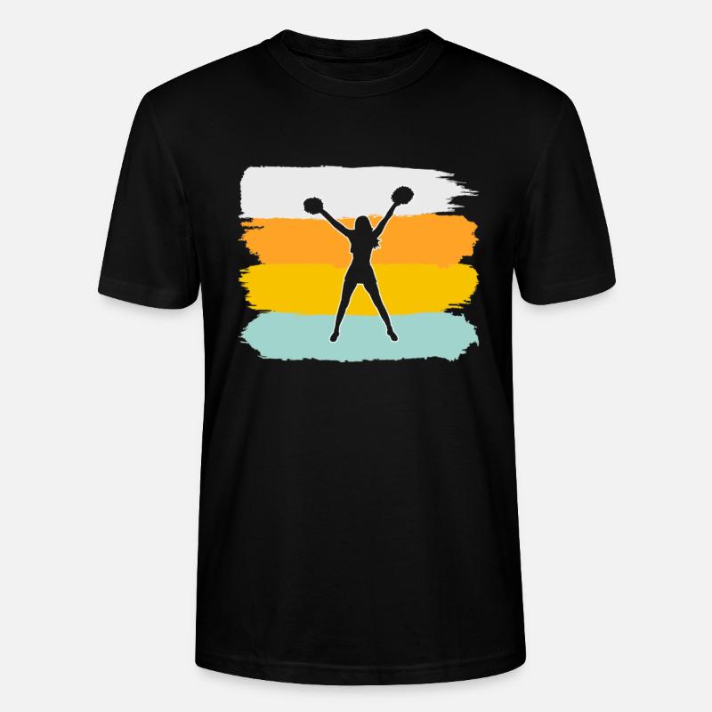 Cheerleading Retro - Stanley/Stella Unisex Bio-T-Shirt CRAFTER - Schwarz