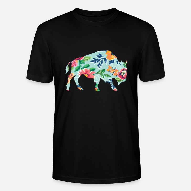 Bison - Stanley/Stella Unisex Bio-T-Shirt CRAFTER - Schwarz