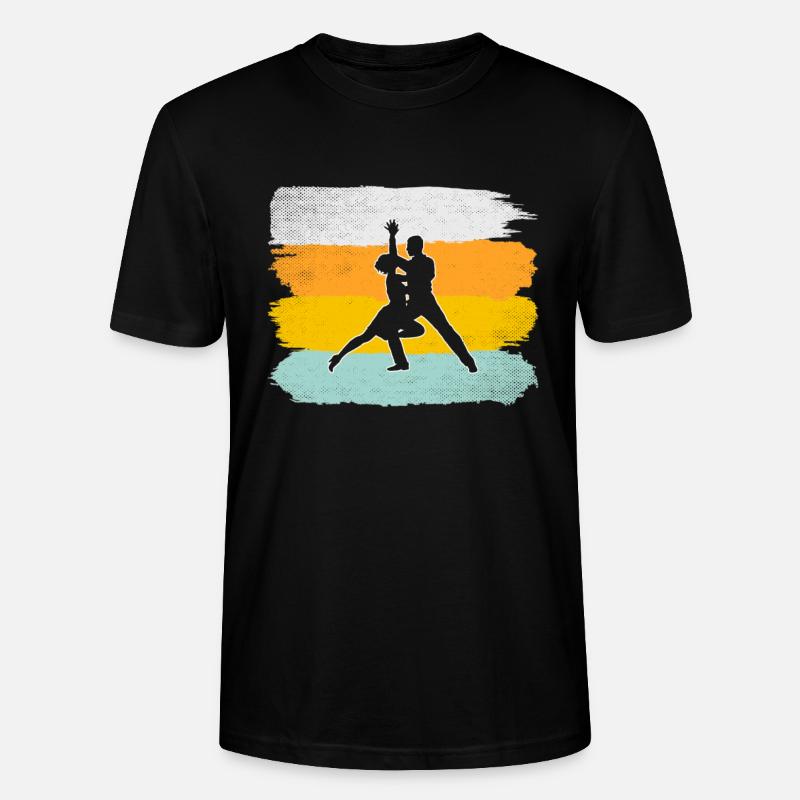 Tanzen Retro - Stanley/Stella Unisex Bio-T-Shirt CRAFTER - Schwarz
