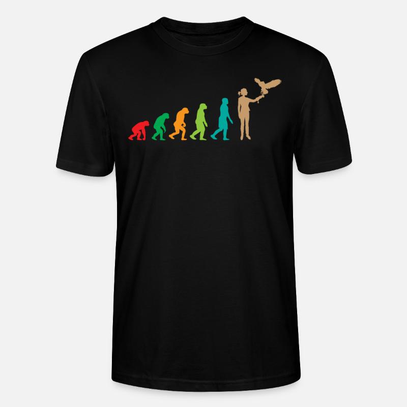 Falconry Falconer Evolution - Stanley/Stella Unisex Bio-T-Shirt CRAFTER - Schwarz