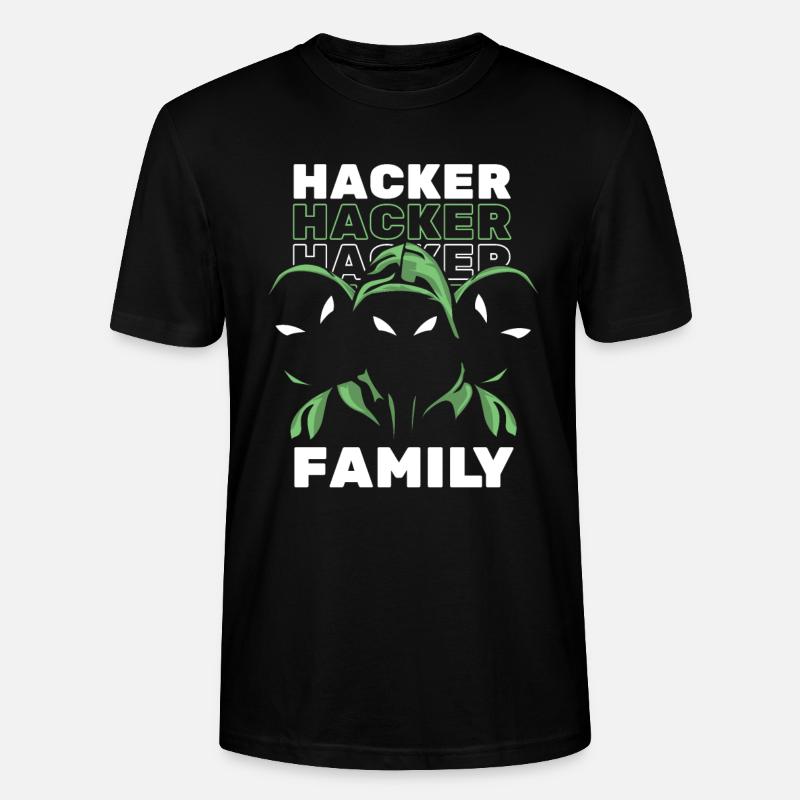 Développeur Codeur Programmeur Hacker - T-shirt bio CRAFTER Stanley Stella Unisexe - noir