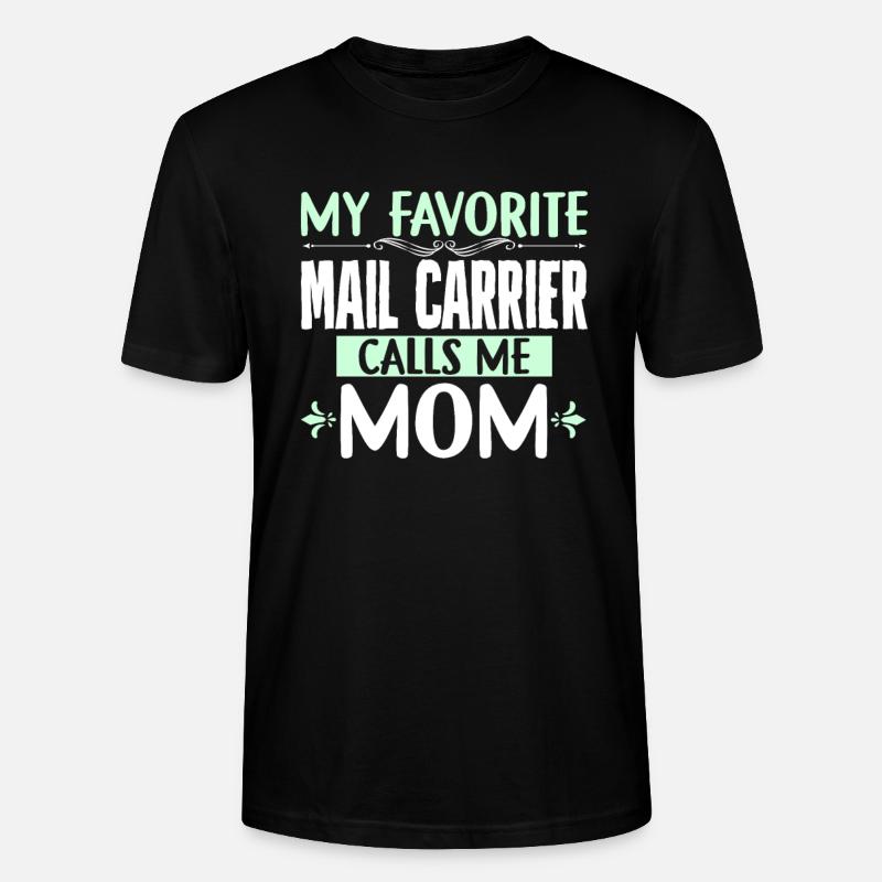 Mutter Bester Postbeförderer Sohn - Stanley/Stella Unisex Bio-T-Shirt CRAFTER - Schwarz