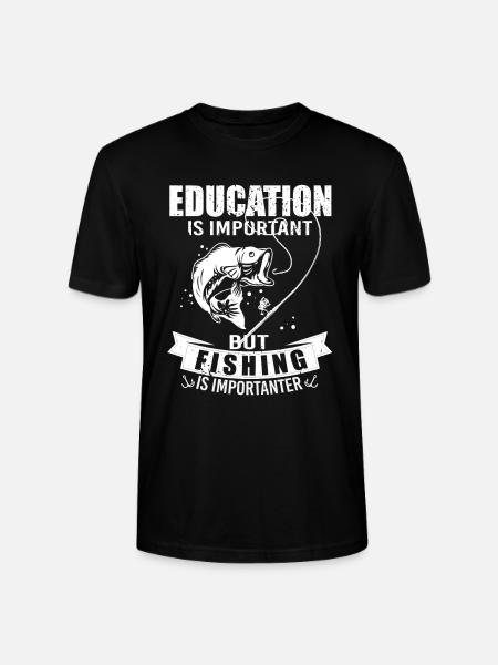 Idée unique pour la pêche - T-shirt bio CRAFTER Stanley Stella Unisexe - noir