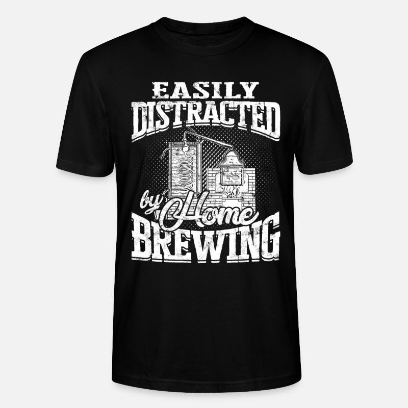 schnaps whiskey brennen schnapsbrenner geschenkide - Stanley/Stella Unisex Bio-T-Shirt CRAFTER - Schwarz