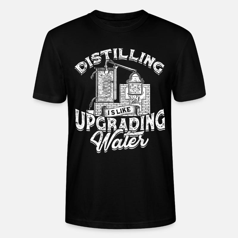 schnaps whiskey brennen schnapsbrenner geschenkide - Stanley/Stella Unisex Bio-T-Shirt CRAFTER - Schwarz