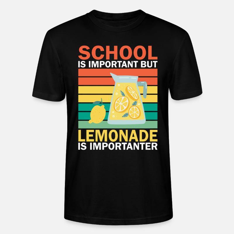 Limonade-Geschenk-Ideen - Stanley/Stella Unisex Bio-T-Shirt CRAFTER - Schwarz