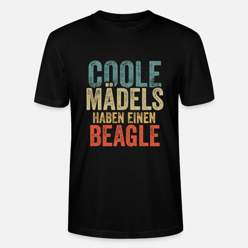Beagle - Stanley/Stella Unisex Bio-T-Shirt CRAFTER - Schwarz