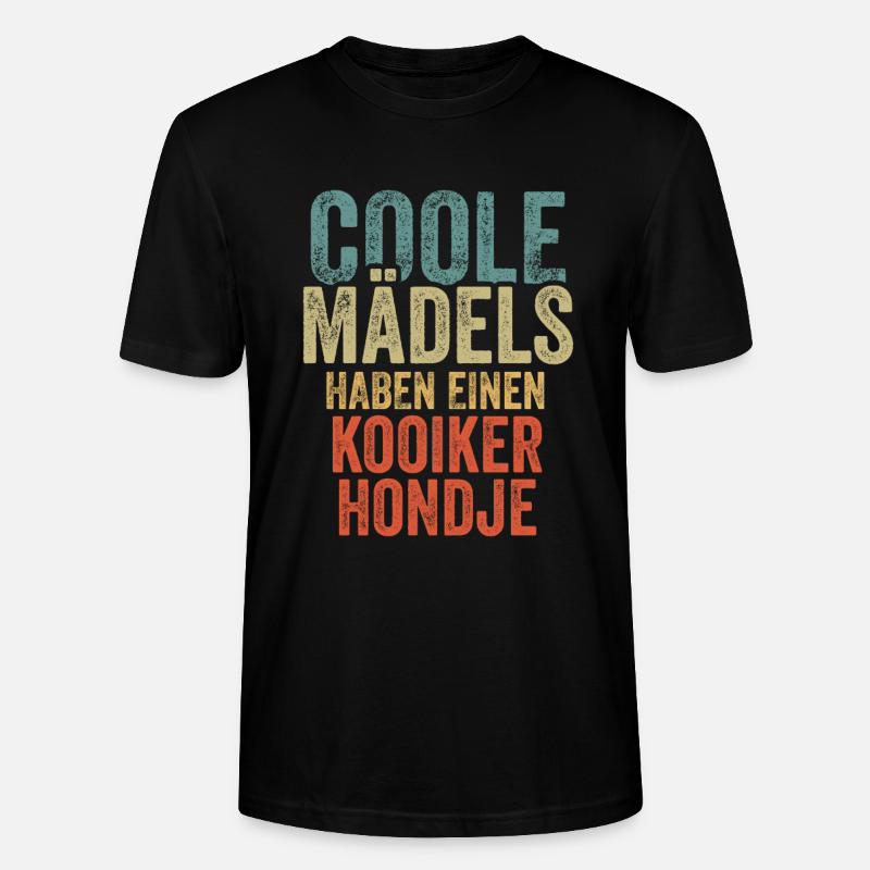 Kooikerhondje - Stanley/Stella Unisex Bio-T-Shirt CRAFTER - Schwarz