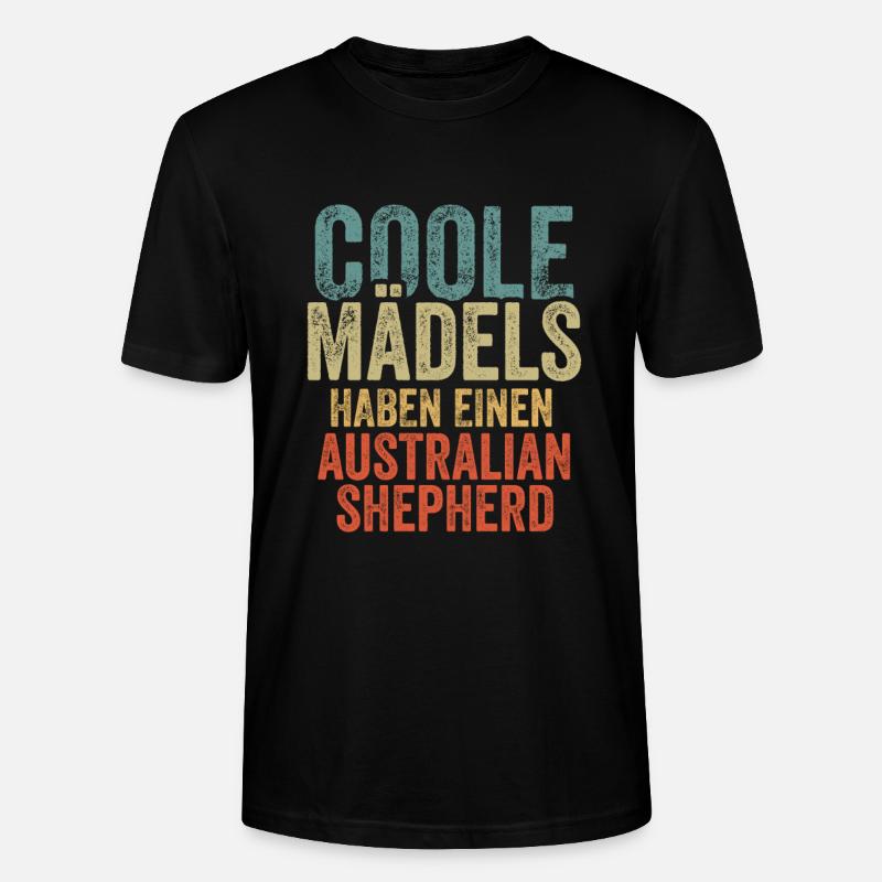 Australian Shepherd - Stanley/Stella Unisex Bio-T-Shirt CRAFTER - Schwarz