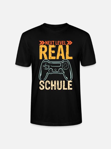 neue Schule Zocker Contoller Abenteuer Vintage Rea - Stanley/Stella Unisex Bio-T-Shirt CRAFTER - Schwarz