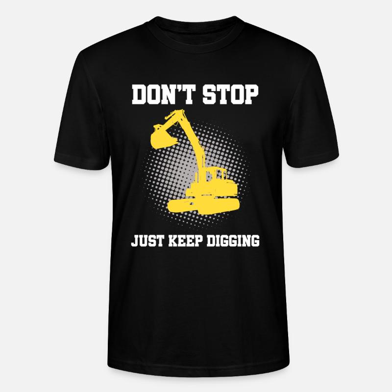 Back Bagger Constrution für Bediener - Stanley/Stella Unisex Bio-T-Shirt CRAFTER - Schwarz