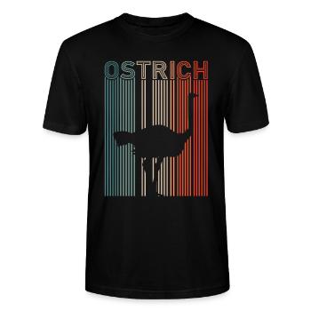Autruche - T-shirt bio CRAFTER Stanley Stella Unisexe - noir - Devant - Alina (178cm) & Michal (187cm)
