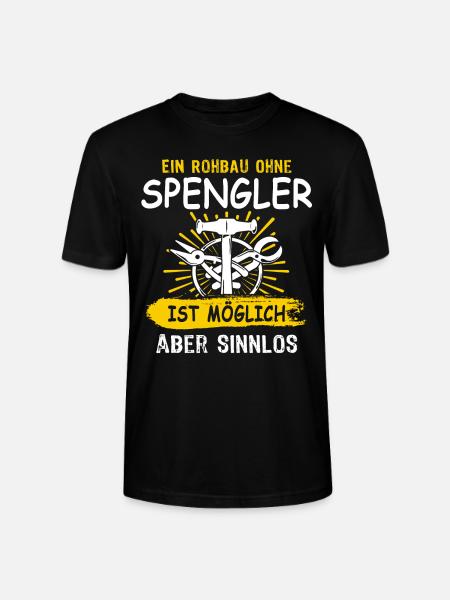 Spengler Bauspengler Spengeln Karrosseriespengler - Stanley/Stella Unisex Bio-T-Shirt CRAFTER - Schwarz