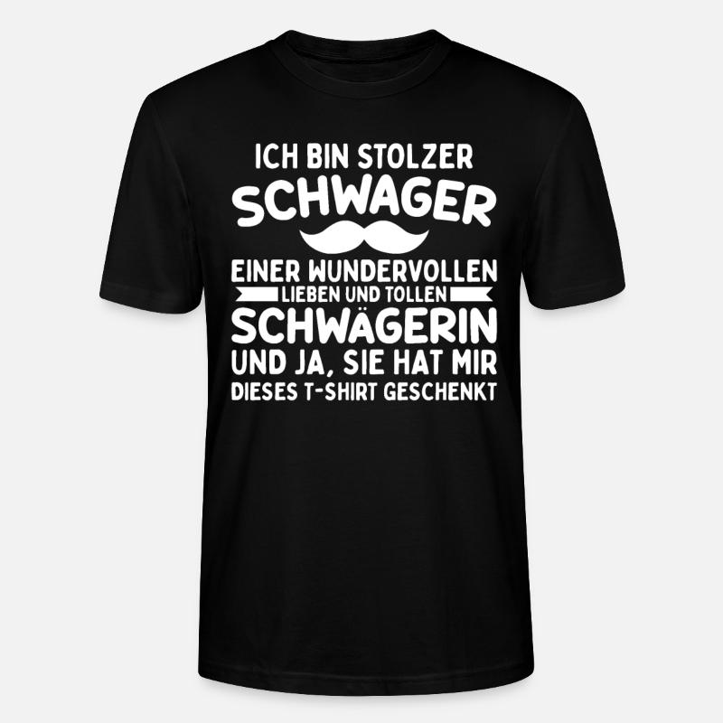 Stolzer Schwager - Stanley/Stella Unisex Bio-T-Shirt CRAFTER - Schwarz