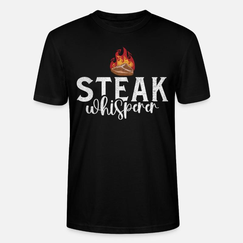 Steak Lover Steak Cadeau - T-shirt bio CRAFTER Stanley Stella Unisexe - noir