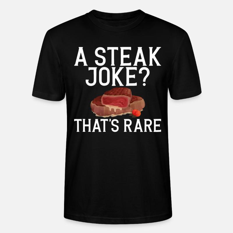 Steak Lover Steak Geschenk - Stanley/Stella Unisex Bio-T-Shirt CRAFTER - Schwarz