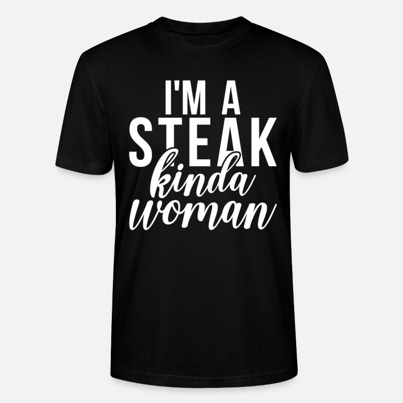 Steak Lover Steak Geschenk - Stanley/Stella Unisex Bio-T-Shirt CRAFTER - Schwarz