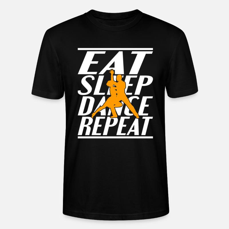 Nourriture Sommeil Danse - T-shirt bio CRAFTER Stanley Stella Unisexe - noir