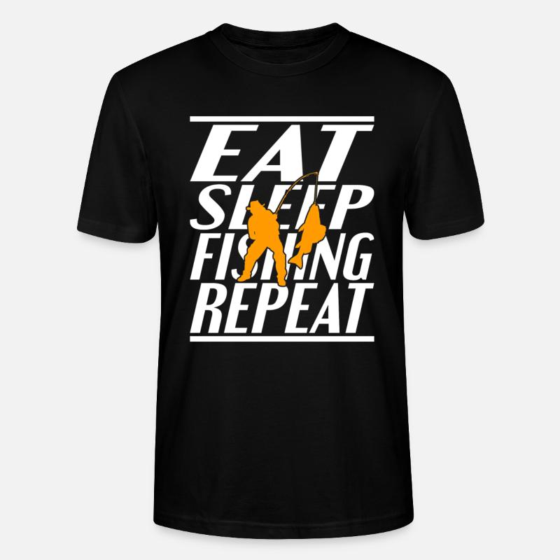 Alimentation Pêche au sommeil - T-shirt bio CRAFTER Stanley Stella Unisexe - noir