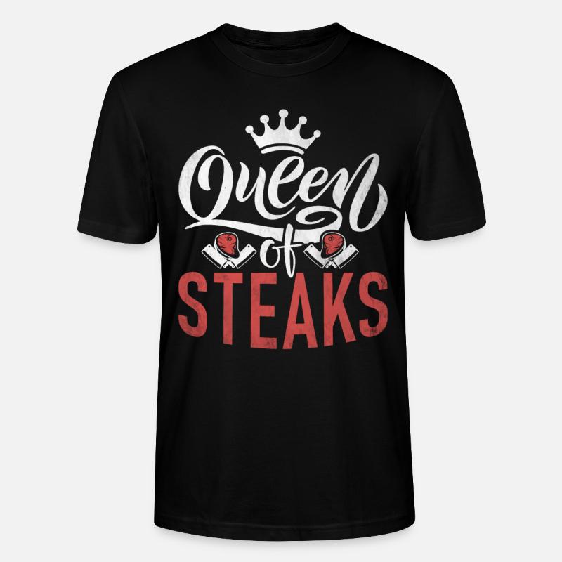 Steak Lover Steak Cadeau - T-shirt bio CRAFTER Stanley Stella Unisexe - noir