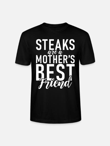 Steak Lover Steak Gift - Stanley/Stella CRAFTER Unisex Organic T-Shirt - black