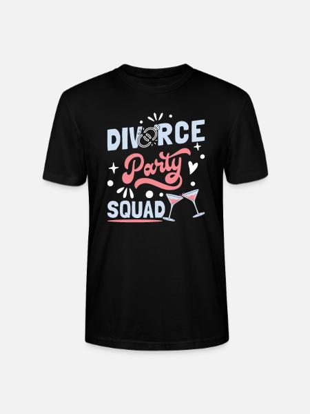 Divorce Party Squad - Stanley/Stella CRAFTER Unisex Organic T-Shirt - black